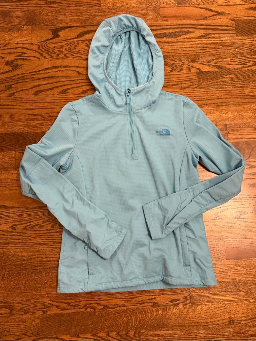 The North Face Women's Pale Blue Hooded Swim Cover-Up